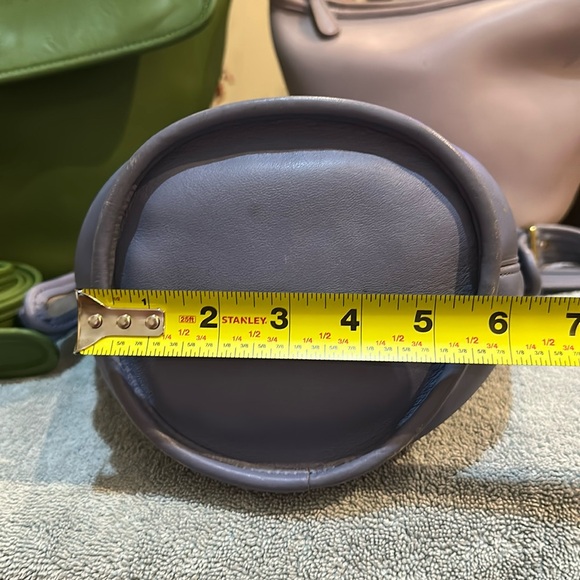 VINTAGE COACH MAGGIE DUFFLE CROSSBODY BAG PERIWINKLE BLUE 9019 USA - Picture 7 of 16